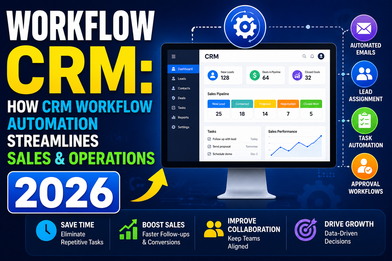 Read more about the article Workflow CRM: How CRM Workflow Automation Streamlines Sales & Operations 2026