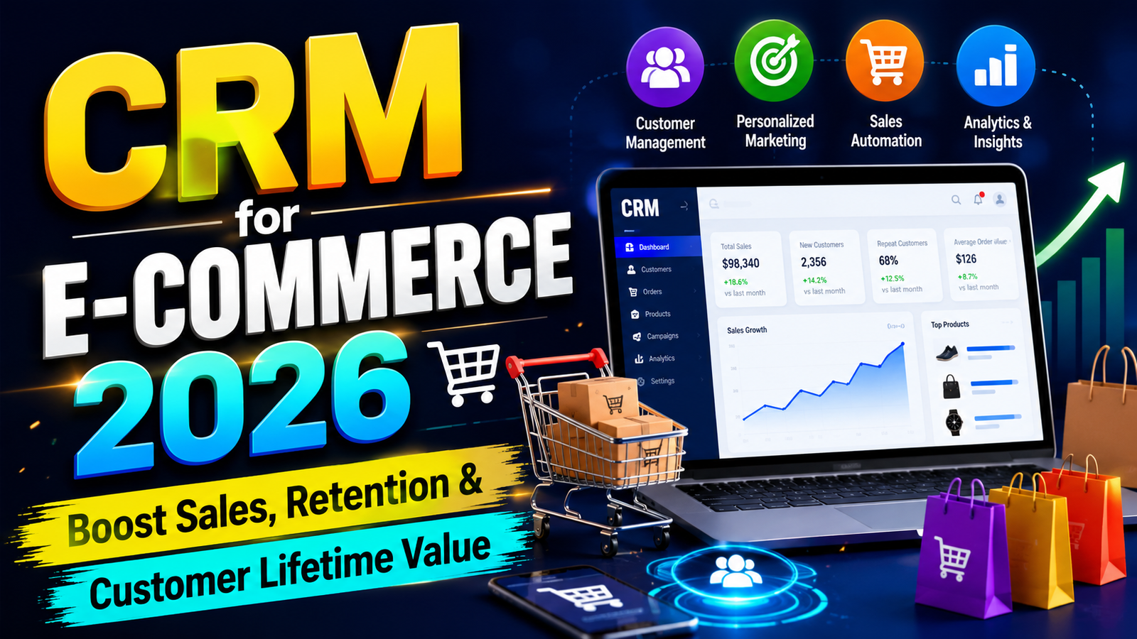 You are currently viewing CRM for E-Commerce 2026: Boost Sales, Retention & Customer Lifetime Value