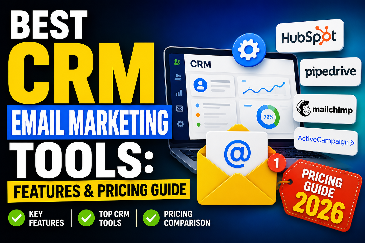 Read more about the article Best CRM Email Marketing Tools: Features & Pricing Guide 2026