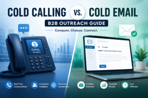 Read more about the article Cold Calling vs. Cold Email: B2B Outreach Guide