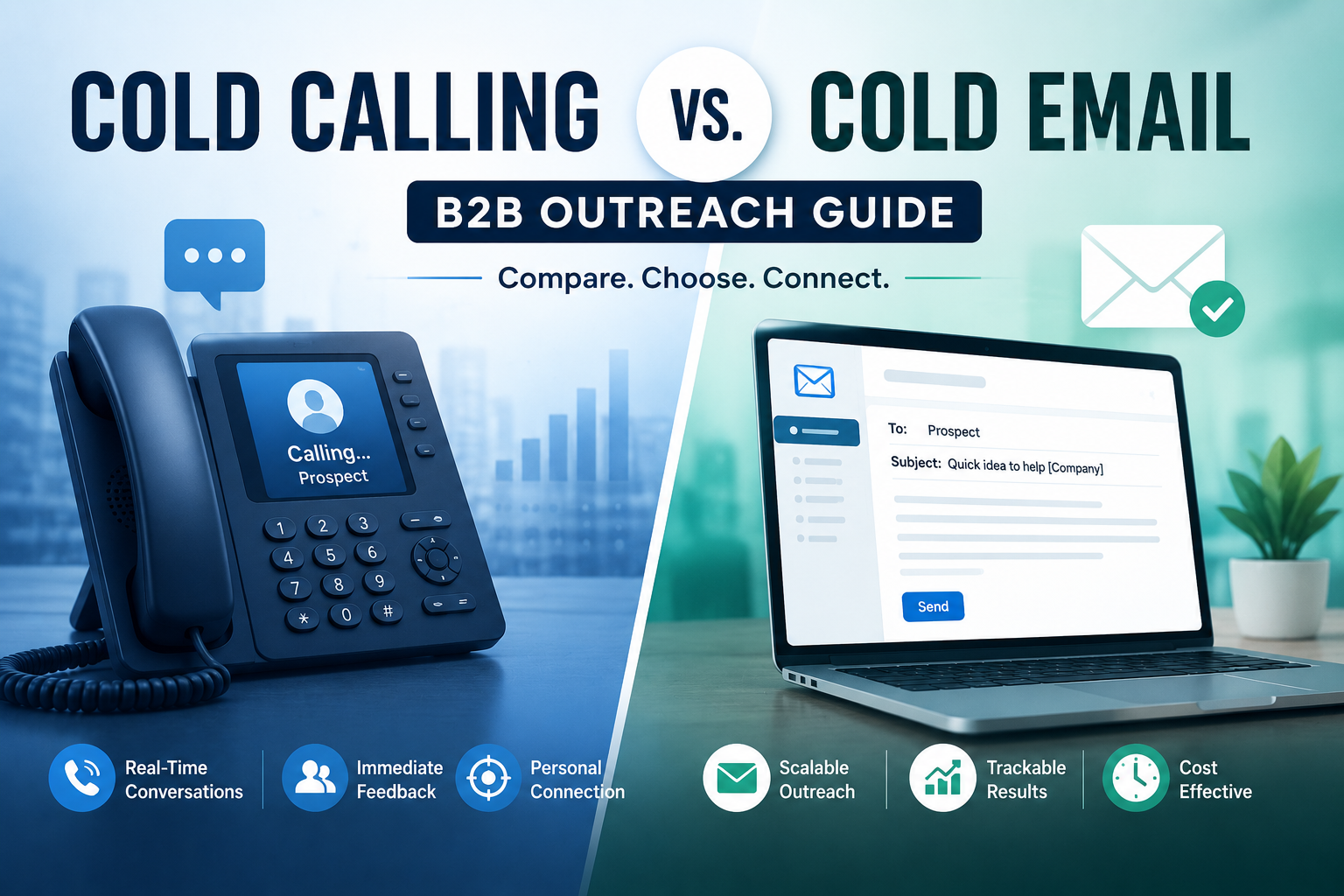 You are currently viewing Cold Calling vs. Cold Email: B2B Outreach Guide
