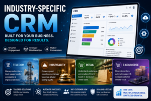 Read more about the article Industry-Specific CRM: Telecom, Hospitality, Retail & E-commerce